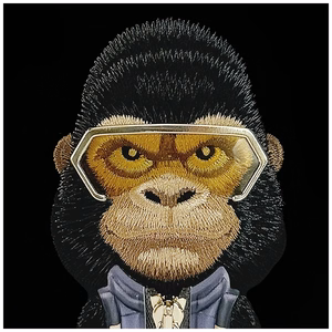 Nimmy Cool&Cute 2.0 Gorilla dėklas iPhone 17 - juodas