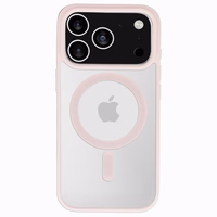 Acrylic Color Magsafe dėklas iPhone 17 Pro šviesiai rožinis