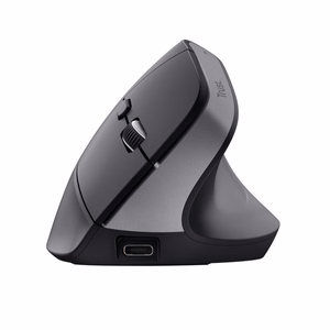 Belaidė pelė TRUST Bayo+ ergonominė juoda