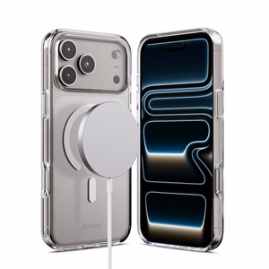 Crong Clear MAG Cover MagSafe dėklas, skirtas iPhone 17 Pro Max, skaidrus