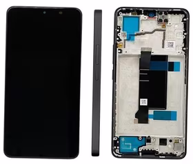 Ekranas Xiaomi Redmi Note 13 Pro 5G su lietimui jautriu stikliuku ir rėmeliu Midnight Black (compatible with Poco X6 5G) originalus (service pack)