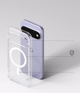 Ringke Fusion Magnetic MagSafe dėklas, skirtas Google Pixel 11, skaidrus