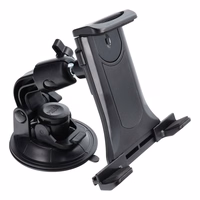 Automobilio laikiklis priekinio stiklo / prietaisų skydelio / galvos atramos (planšetėms 7" - 10") juodas