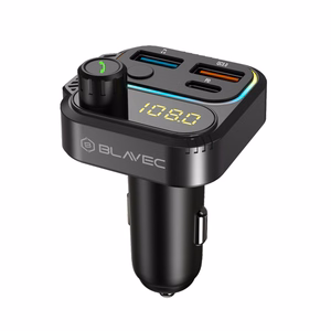 Blavec FM Transmitter Flash TR-01 MP3, Bluetooth - 2xUSB + Type C - PD 36W QC3.0 18W (TFMFTR01-B) black