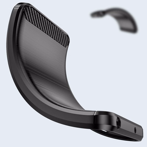 Carbon dėklas lankstus dangtelis Motorola Moto G Play 2022 juodas