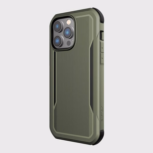 Raptic X-Doria Fort dėklas iPhone 14 Pro Max su Magnetine šarvuota žalia danga