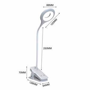 Mini Wozinsky Wireless LED Reading Lamp with Clip + USB-C Cable - White