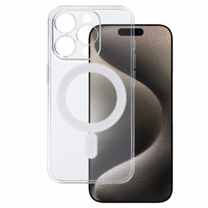TEL PROTECT MagSilicone Skaidrus Dėklas Iphone 15 Pro