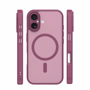 Mag Matt dėklas iPhone 16 6,1" kaštoninė