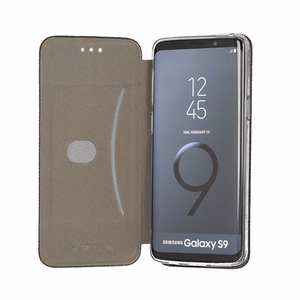 Vennus knygos dėklas medvilninis Samsung Galaxy S8 Plus juodas