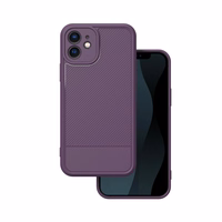 Dėklas telefonui paprastas anglies pluošto iPhone 12 6,1 violetinis