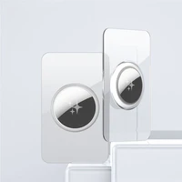 DUX DUCIS kortos formos apsauginis dėklas AirTag (2 vnt.) skaidrus + juodas