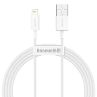 USB kabelis Baseus Superior iš USB į Lightning 2.4A 1.5m baltas CALYS-B02