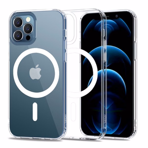 Tech-Protect MagMat Magnetinis dėklas telefonui iPhone 12 / 12 Pro - skaidrus