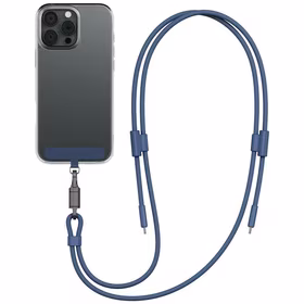 Laidas ENERGEA Lasso Lanyard virvutė telefonui USB-C - USB-C 1.5m 240W mėlynas