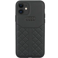 Audi tikros odos kietasis dėklas telefonui iPhone 12 / 12 Pro 6.1 – juodas