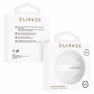 Liavec žiedas Magsafe baltas