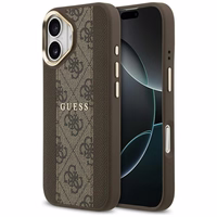 Guess dėklas telefonui iPhone 17 HC MAGSAFE PU W/ 4G PU STRIPE rudas
