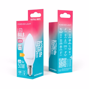 Forever Light LED Bulb E14 C37 4.8W 630lm 4000K class E
