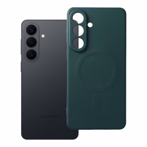Чехол для Samsung S26 Plus силиконовый Mag Cover совместимый с MagSafe зелёный