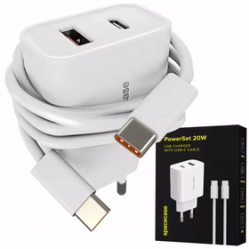 Spacecase USB įkroviklis PowerSet Charger 20W with USB-C PS20W-12