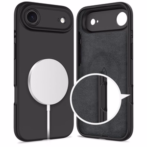 Tech-Protect Silicone magnetinis dėklas telefonui iPhone 17 Air - juodas