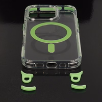 Tel Protect Strap Dėklas telefonui iPhone 15 Pro Max žalias