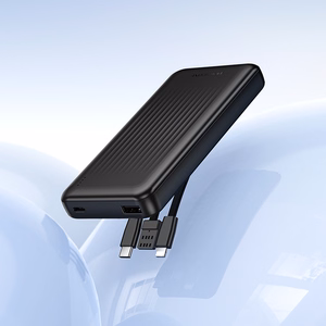 Borofone Išorinė baterija BJ79 Clever - USB - su Type C ir Lightning kabeliais juoda