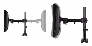 ARCTIC Z1 monitoriaus laikiklis su USB šakotuvu iki 34"/38" (matinis)