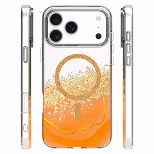 Epoxy Mag dėklas skirtas iPhone 17 Pro Max 6,9'' oranžinis