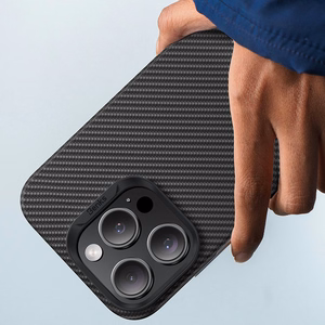 Benks Magnetinis Armor Air Kevlar dėklas telefonui iPhone 16 - PC rėmas 600D - juodas (m)