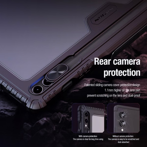 Nillkin Bumper Leather Case Pro dėklas Samsung Galaxy Tab S9+ - juodas