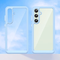 Kosmoso dėklas su gelio rėmu Samsung Galaxy S24 FE - mėlynas