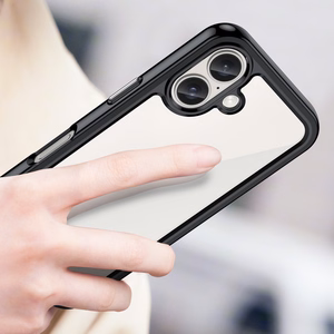 Outer Space dėklas telefonui su geliniu rėmeliu iPhone 16 Plus - juodas