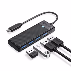 Orico PAPW4A-C3 USB šakotuvas 4 prievadų 4x USB-A 3.0 0.15m - juoda