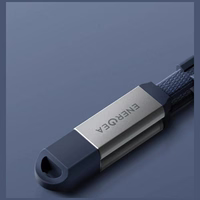 Laidas Energea Sheath Travel 2w1 USB-C į USB-C/USB-A 480Mbps 60W 1.2m mėlynas