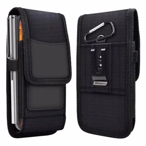 Vertikalus universalus dėklas OXFORD modelis 4 IPHONE 13 PRO MAX / SAMSUNG S21 Ultra / XIAOMI 12 Ultra juodas