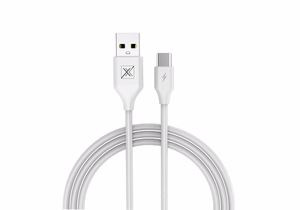 MX SET laidas 2.4A/Type-C/1M baltas