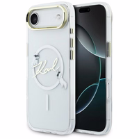 Karl Lagerfeld IML Choupettes Karl Script Logo MagSafe iPhone Air Dėklas - Clear