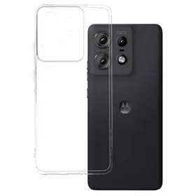 Itin plonas 1mm dėklas telefonui Motorola Edge 50 Pro 5G permatomas