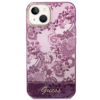 Guess GUHCP14MHGPLHF iPhone 14 Plus 6.7 "fuksija/fuksija kietas dėklas Porcelain Collection