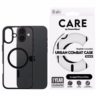 CARE by PanzerGlass Flagship Urban dėklas telefonui Magnetinis iPhone 16 Plus - Skaidrus