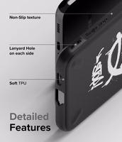 Ringke Onyx Design patvarus dėklas telefonui Samsung Galaxy S22 + (S22 Plus) juodas (X)