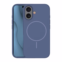 Silikoninis Thin Mag dėklas for iPhone 16 6,1" tamsiai mėlynas