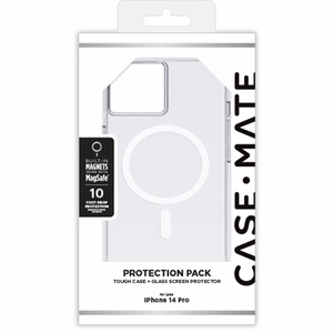 Case-Mate Tough Clear MagSafe dėklas, skirtas iPhone 14 Pro, skaidrus