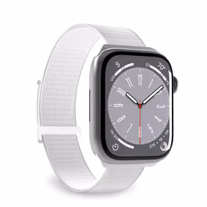 Puro Sport nailoninis dirželis Apple Watch 42 / 44 / 45 / 49 mm – baltas spalvos