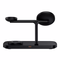 Tech-Protect QI15W-A45 3in1 belaidis įkroviklis su MagSafe Apple įrenginiams - juodas