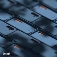 Etteri Silikoninis dėklas for Samsung Galaxy A36 5G tamsiai mėlynas