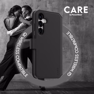 CARE by PanzerGlass Funkcinis Tango 2in1 piniginės dėklas telefonui Samsung Galaxy S25+ - Juodas