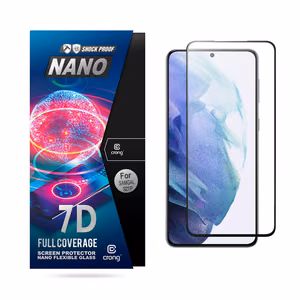 Crong 7D Nano Flexible Glass 9H hybrid screen protector for Samsung Galaxy S21+